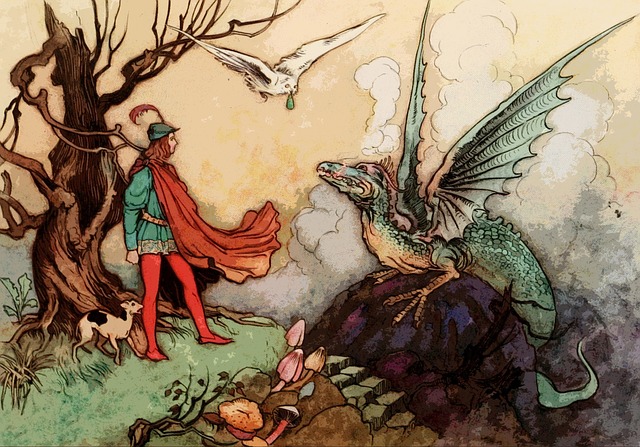 Kresba prince a draka